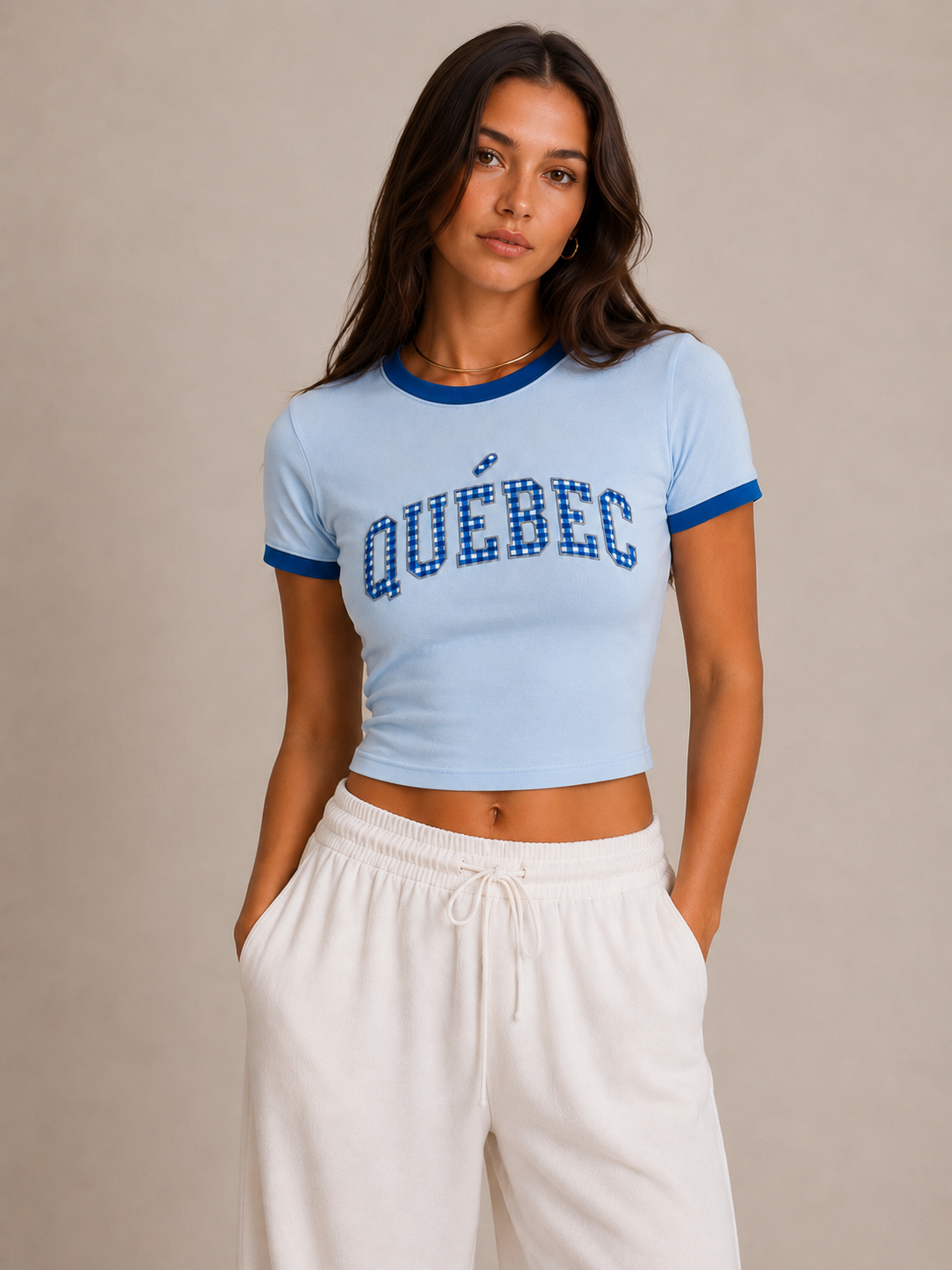 Quebec Embroidered Baby Tee